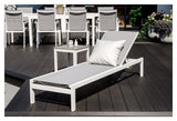 Copacabana Sunbed, White Alu/Gray Textiles