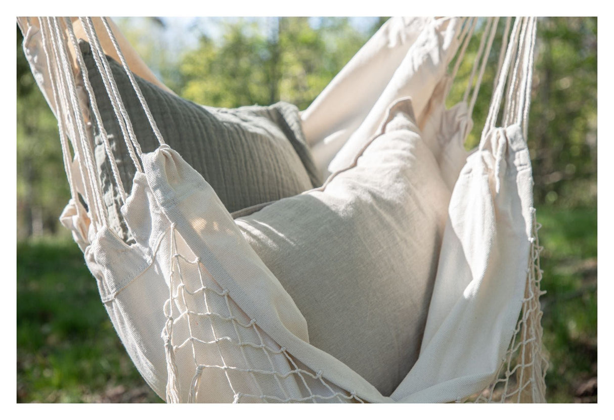 Culasi Hanging chair with cushions, White