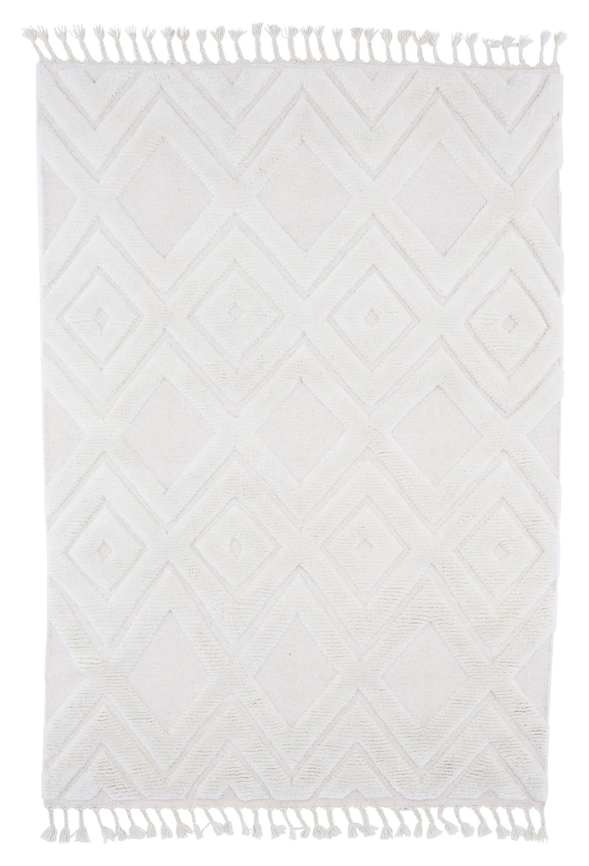 Dahlia wool mix blanket, 160x230, White