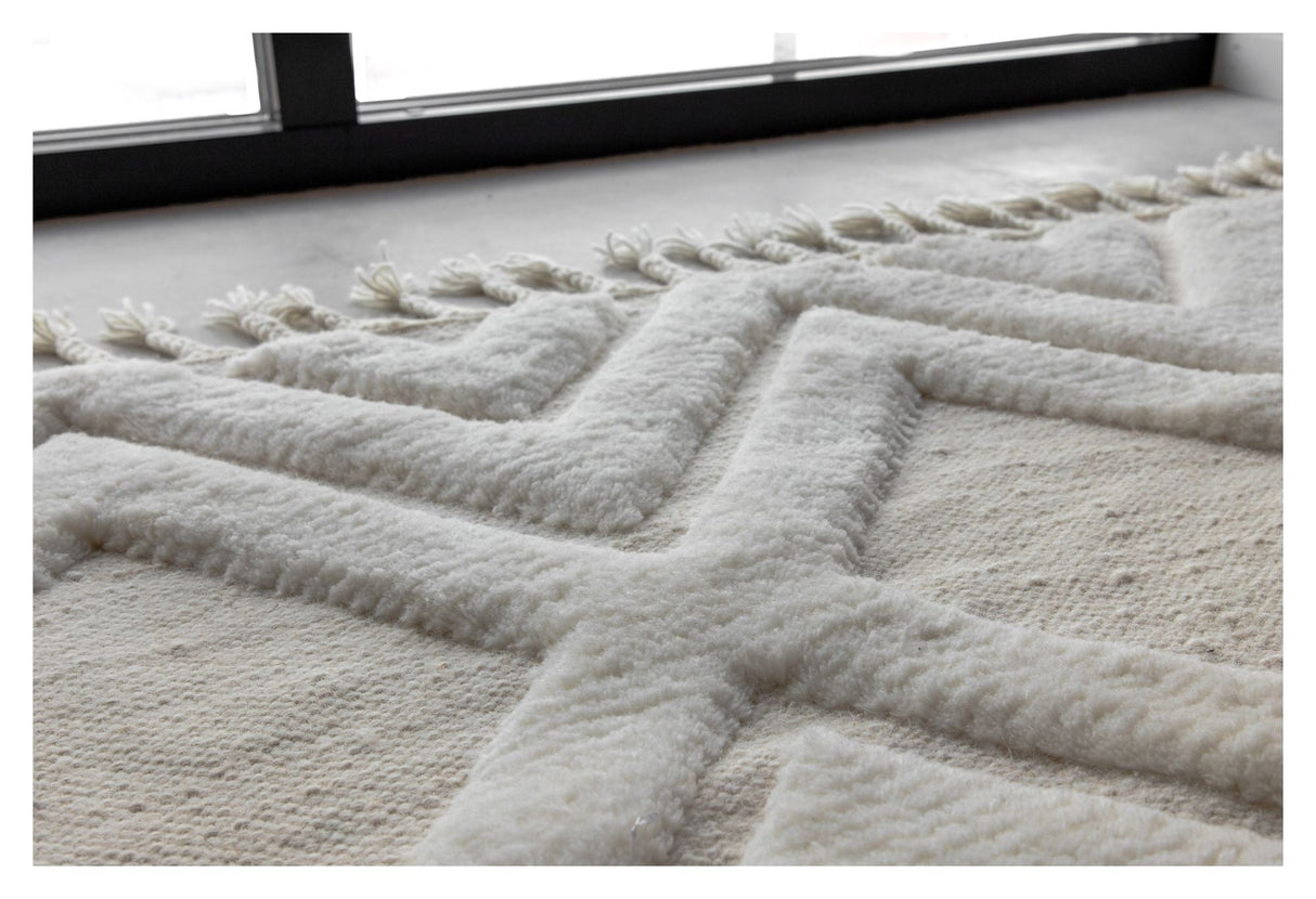 Dahlia wool mix blanket, 160x230, White