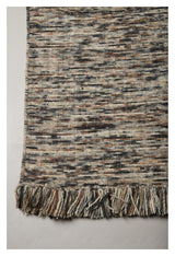 Dante Wool/Cotton Blanket 300x200 - Gray/black