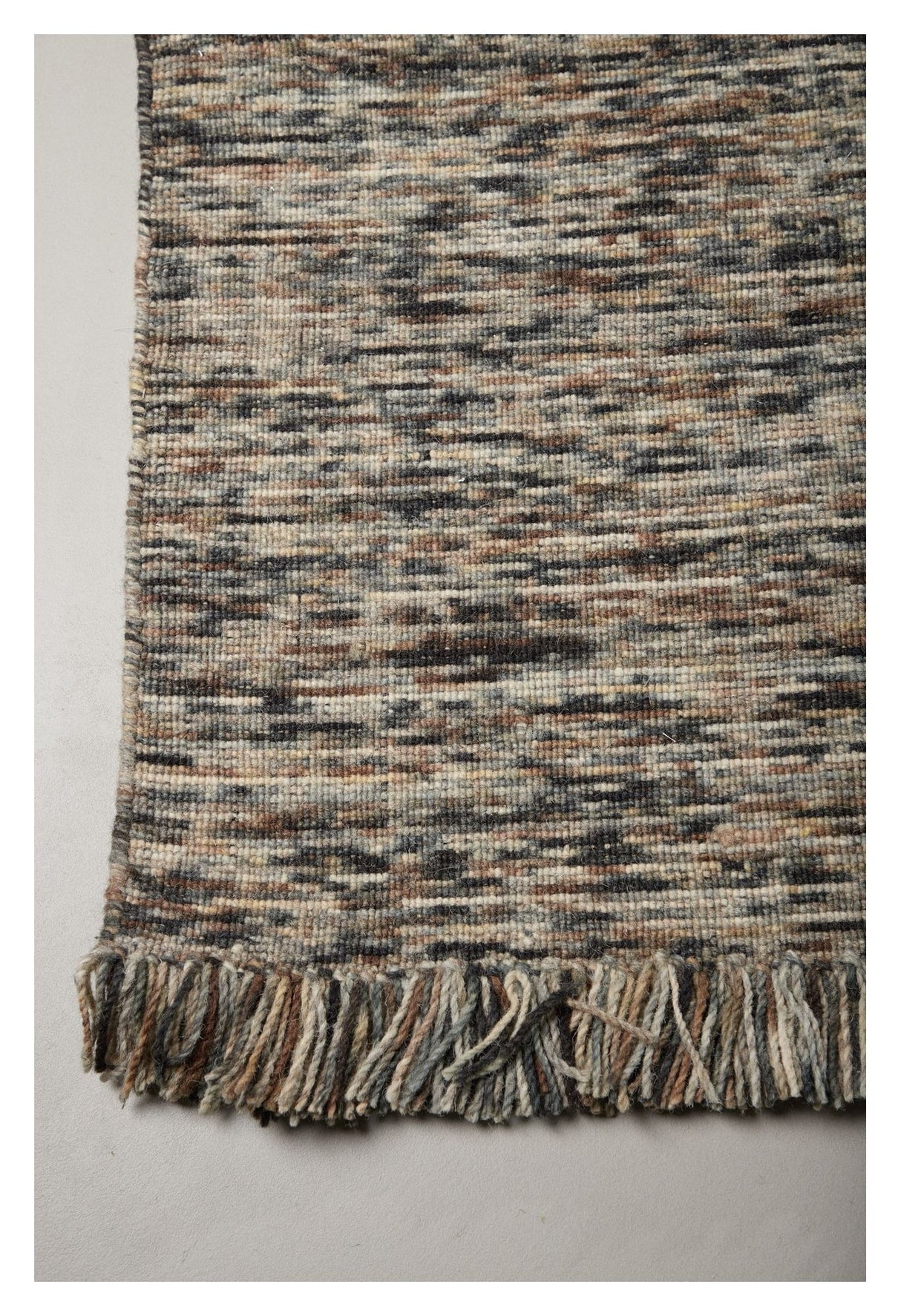 Dante Wool/Cotton Blanket 350x250 - Gray/black