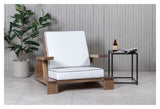 Daria Lounge Chair, Acacie w. off-white cushions