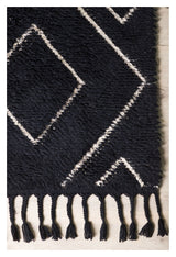 David Wool Rug 230x160 - Black/white