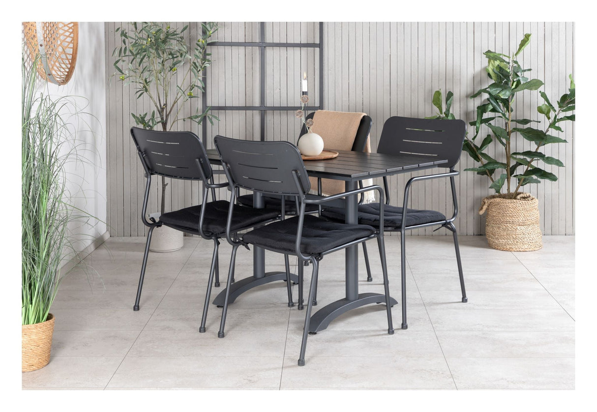 Denver Garden Table 70x120 - Black