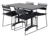 Denver Garden Table 70x120 - Black