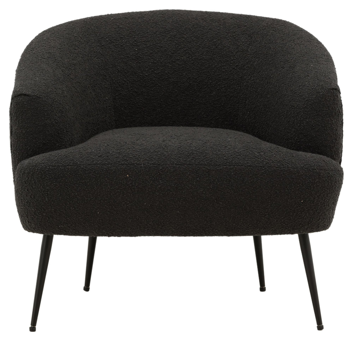 Derry Lounge Chair - Black/Gray Bouclé