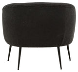 Derry Lounge Chair - Black/Gray Bouclé