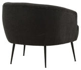 Derry Lounge Chair - Black/Gray Bouclé