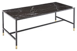 Dipp Coffee Table - Black Glass Top, 130x60