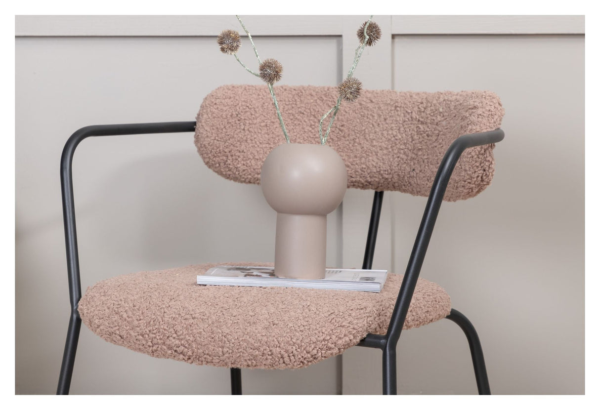 Duffy Lounge Chair, Beige Teddy