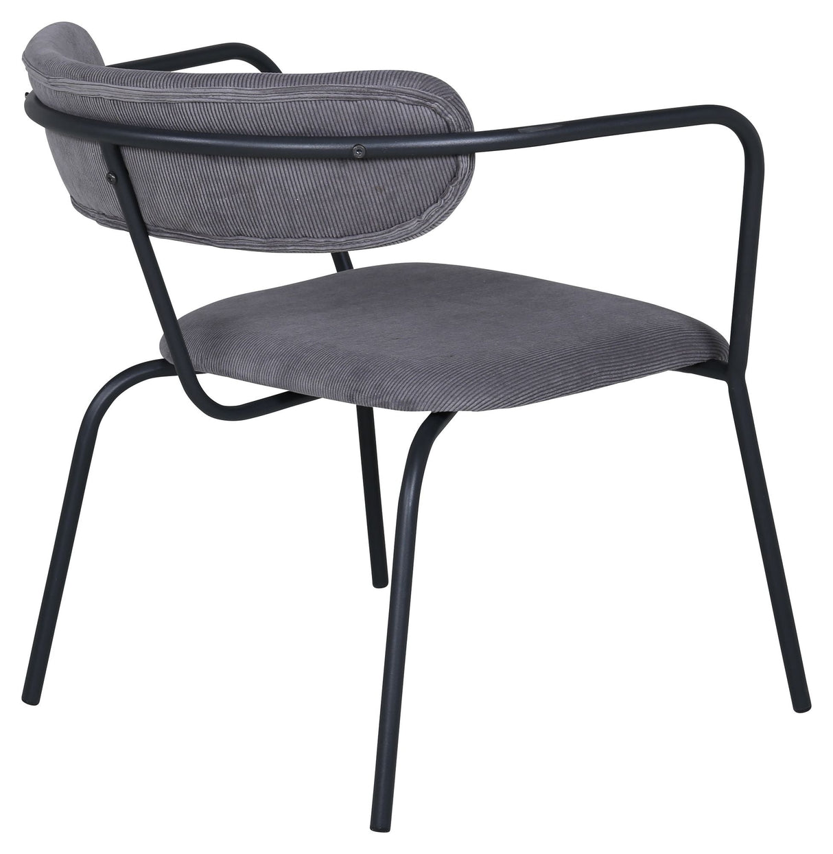 Duffy Lounge Chair, Gray Corduroy