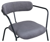 Duffy Lounge Chair, Gray Corduroy