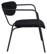 Duffy Lounge Chair, Black Velvet