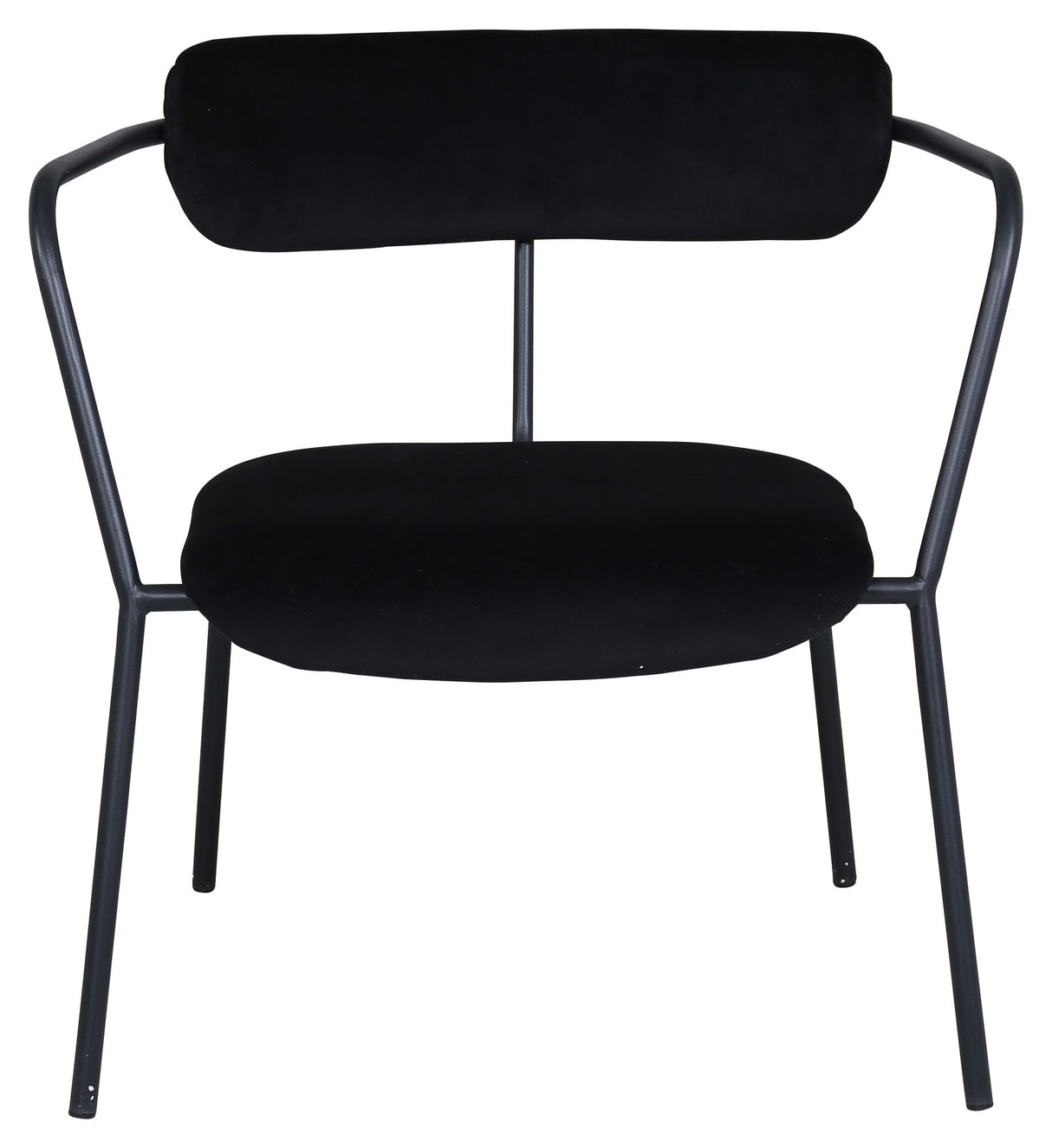 Duffy Lounge Chair, Black Velvet