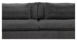 Durham 3-seater sofa - Dark gray