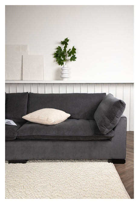 Durham 3-seater sofa - Dark gray