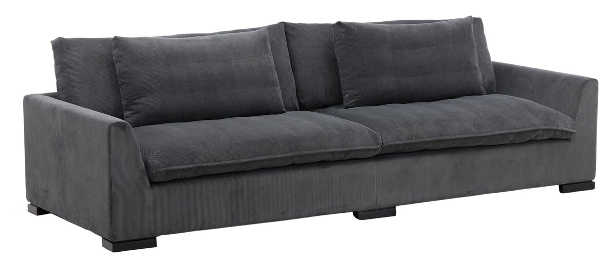 Durham 3-seater sofa - Dark gray