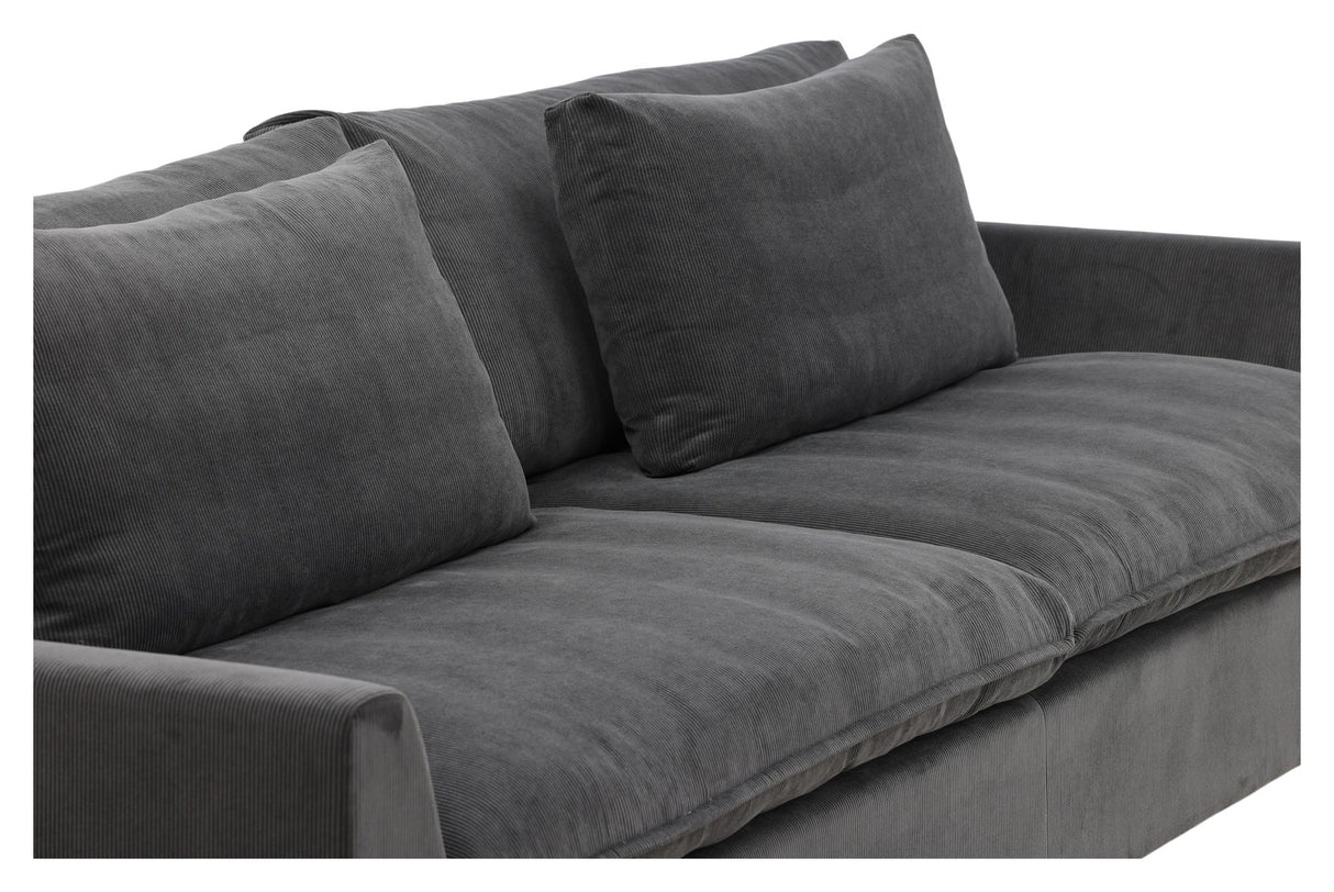 Durham 3-seater sofa - Dark gray