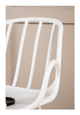 Dyrön Dining Chair, Plastic, White