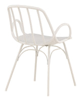 Dyrön Dining Chair, Plastic, White