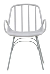 Dyrön Dining Chair, Plastic, Light Gray