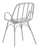 Dyrön Dining Chair, Plastic, Light Gray