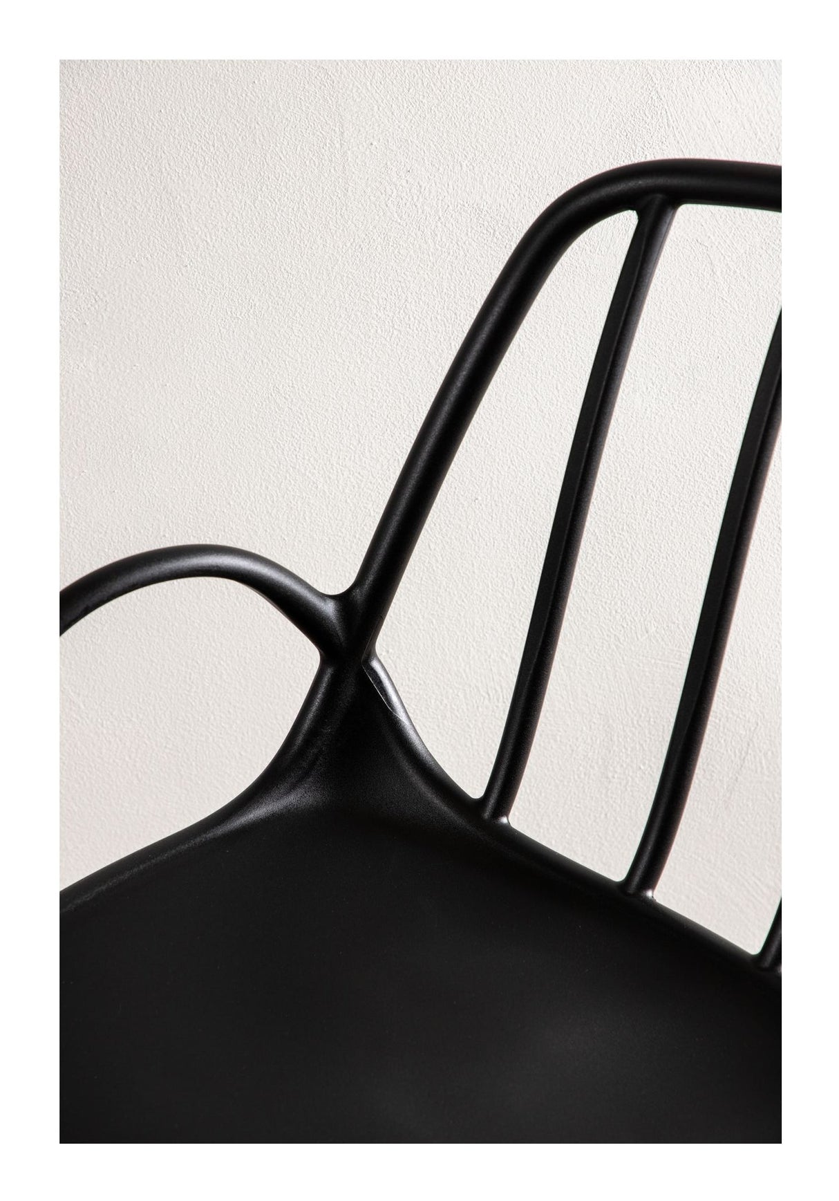 Dyrön Dining chair, Plastic, Black