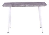 Edge Side Table - Concrete-look/White, 110x30