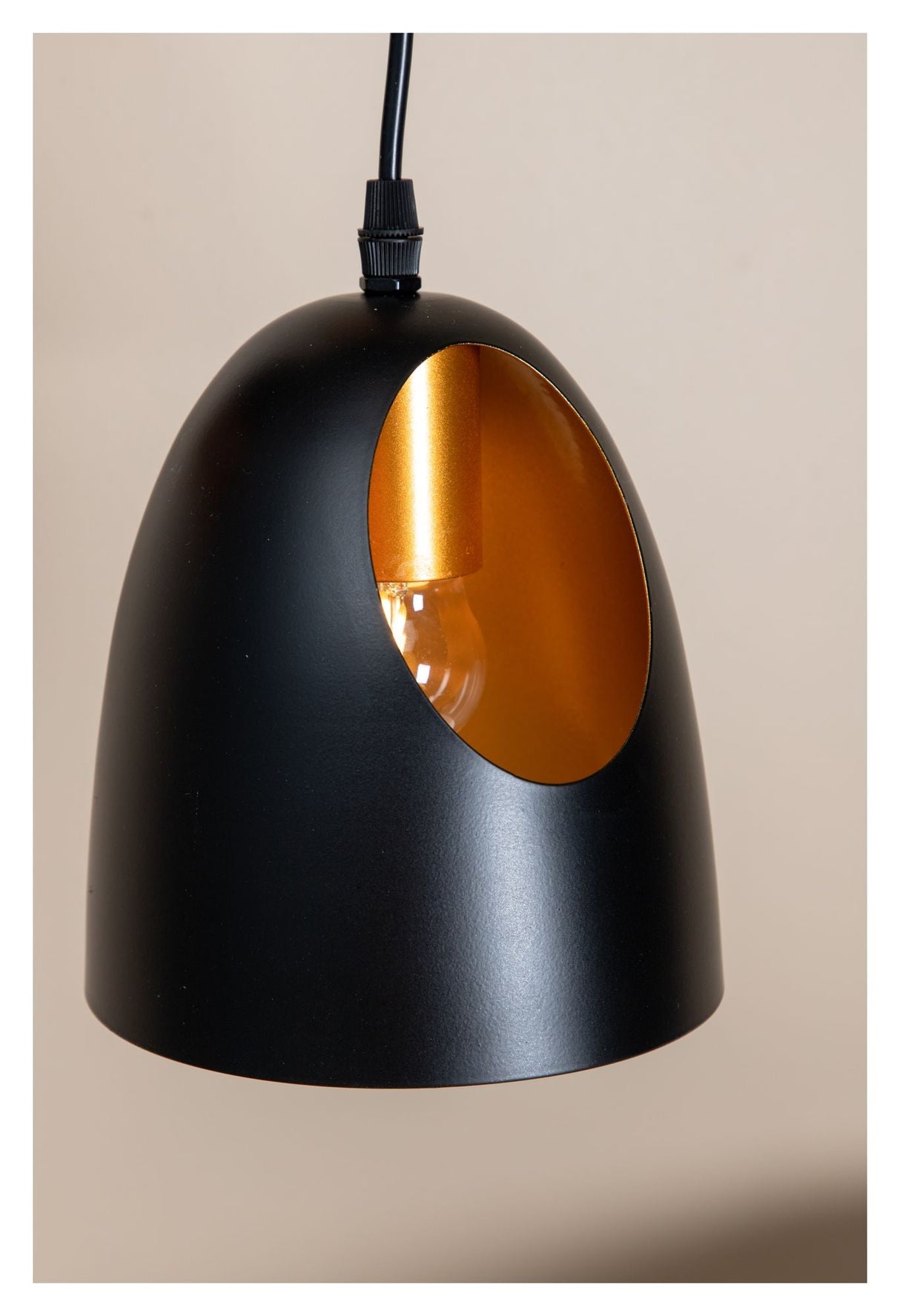 Elda Pendant luminaire D40xH144, black/copper