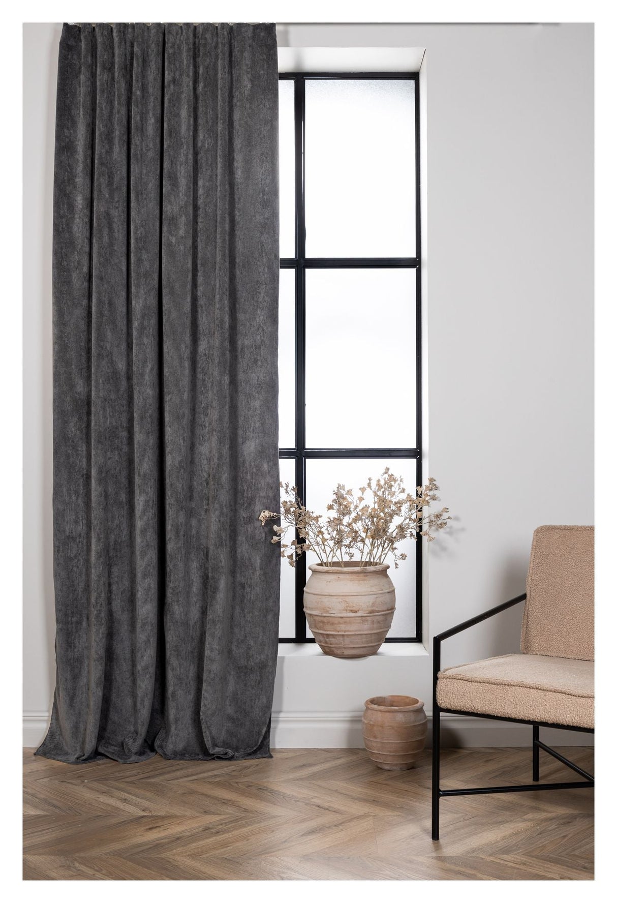 Elma Curtain 140x240 - Gray