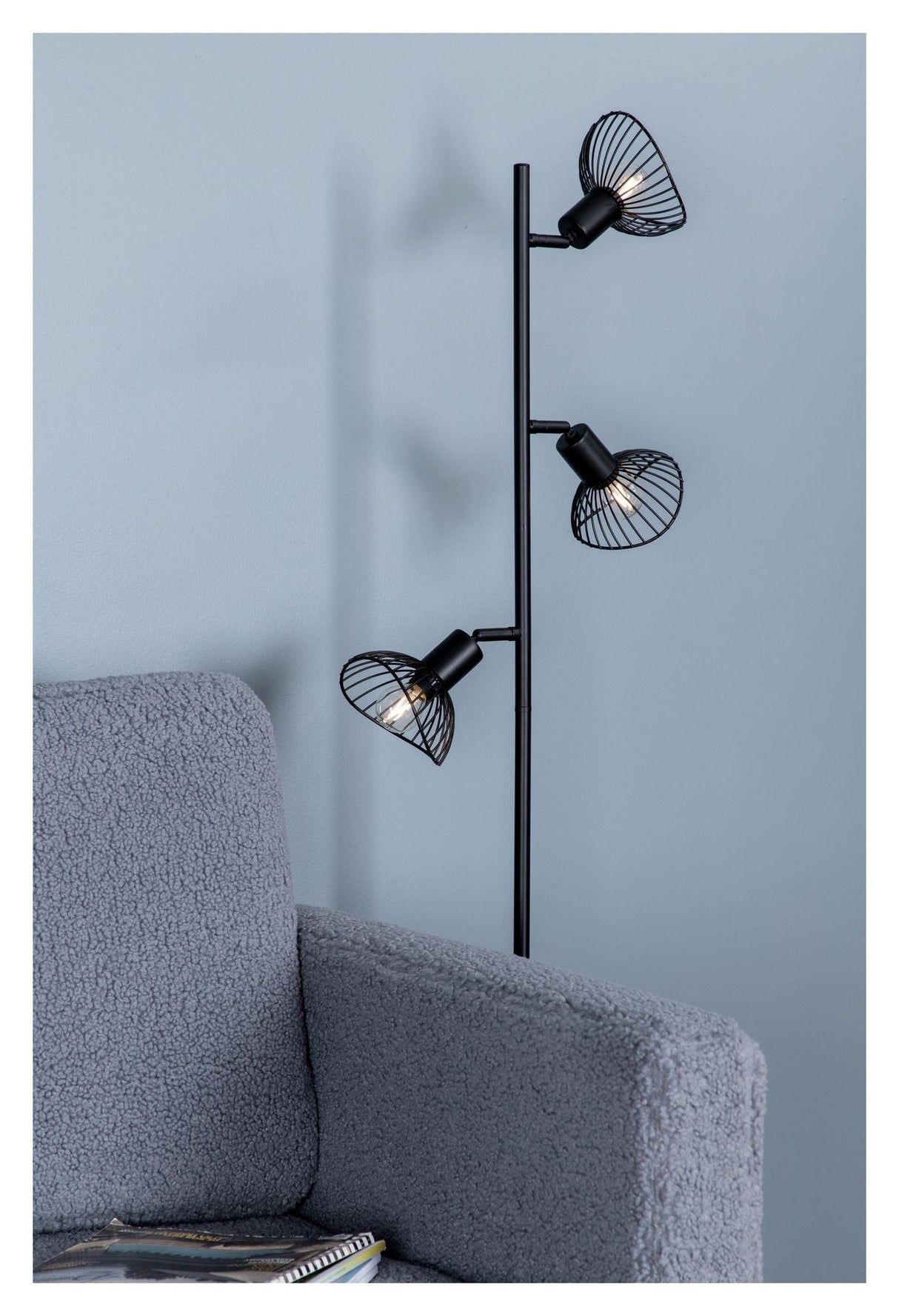 Elsa Floor Lamp H138.5xL29xW20, Black