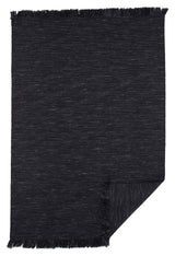 Elton Wool/Cotton Blanket 300x200 - Black