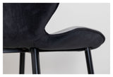 Emma Dining Chair, Black Velvet/Iron