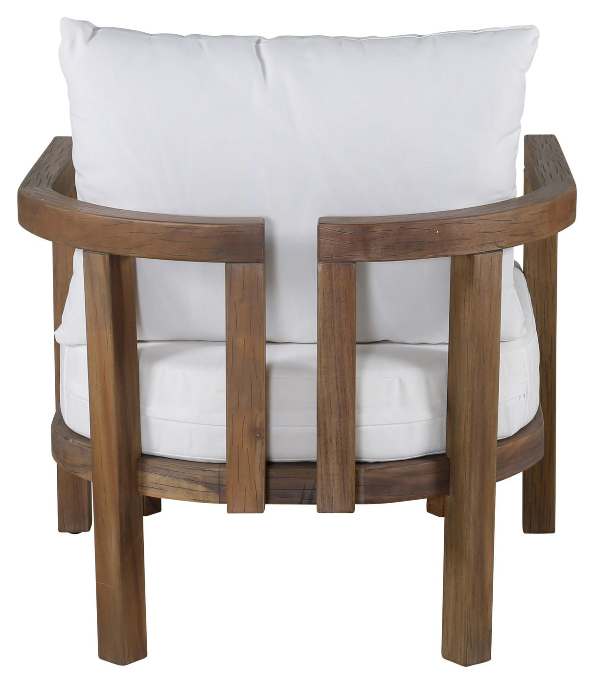 Erica, lounge chair - white/ dark oak