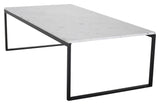 Estelle Coffee Table - White Marble Top, 120x60