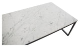 Estelle Coffee Table - White Marble Top, 120x60