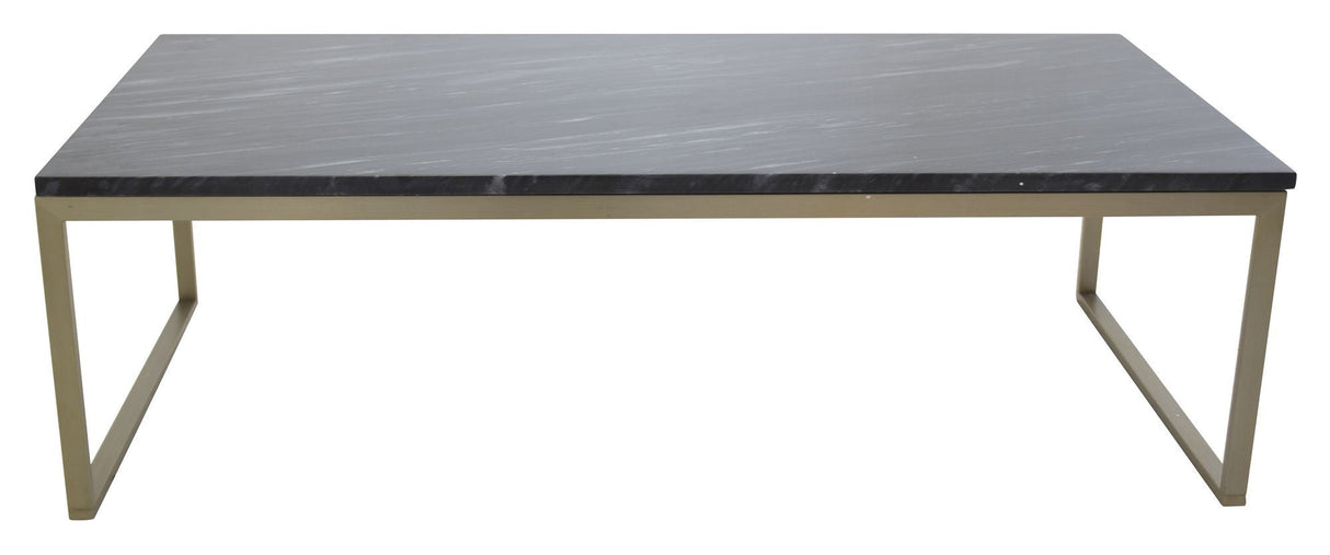 Estelle Coffee Table - Marble Top/Metal Leg, 120x60