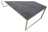 Estelle Coffee Table - Marble Top/Metal Leg, 120x60