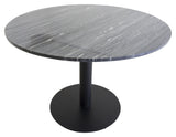 Estelle Dining table, Gray marble, Ø106