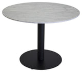 Estelle Dining table, White marble, Ø106