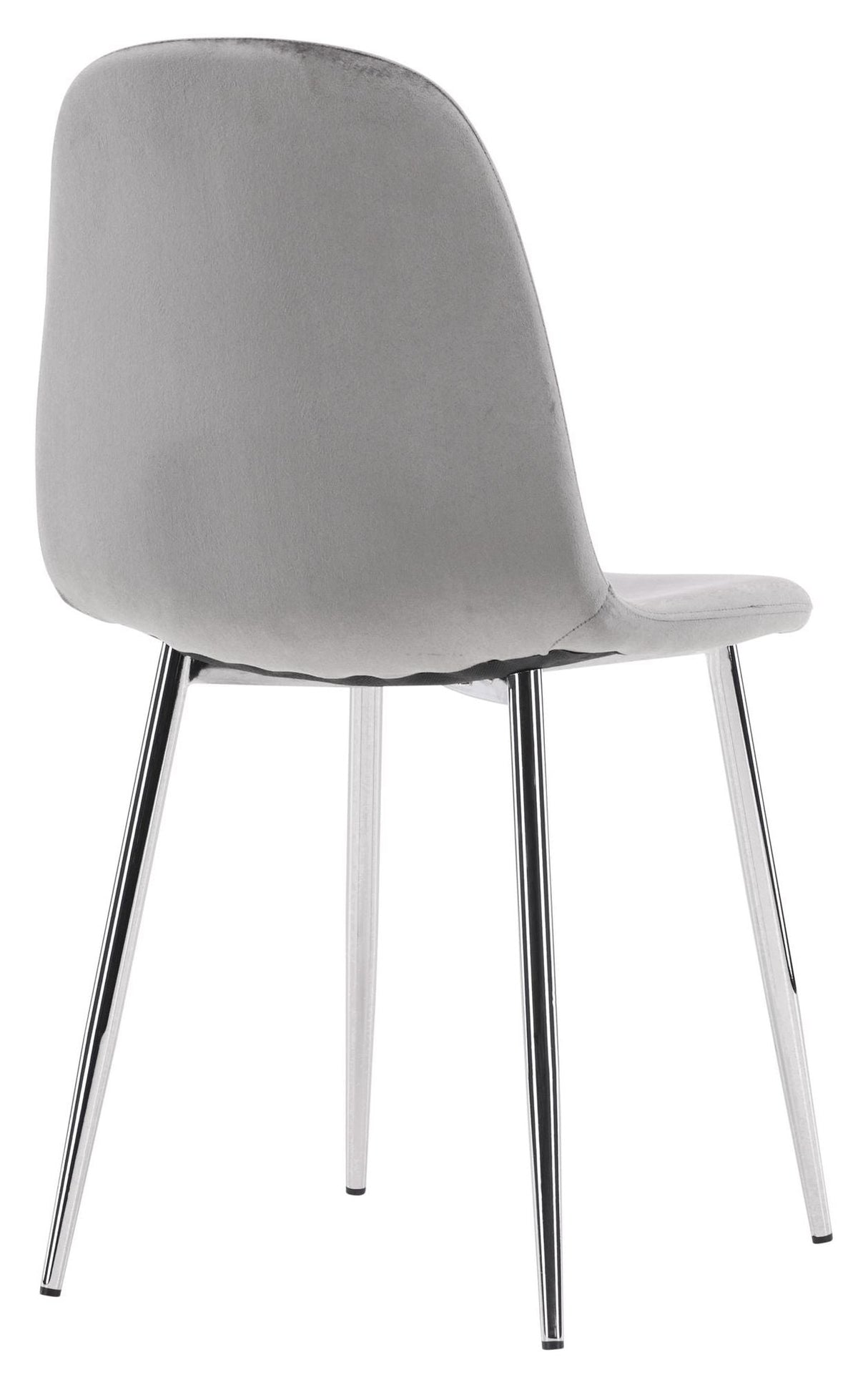 Eva Dining chair, light gray velvet