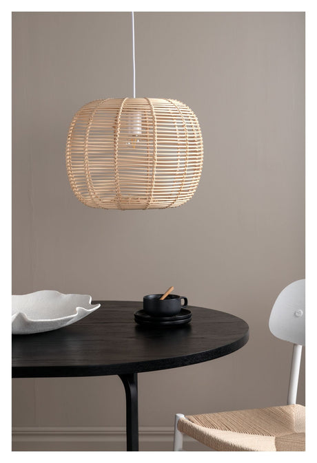 Fence Pendant, Nature Rattan