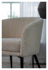 Fluffy Lounge Chair, Off White