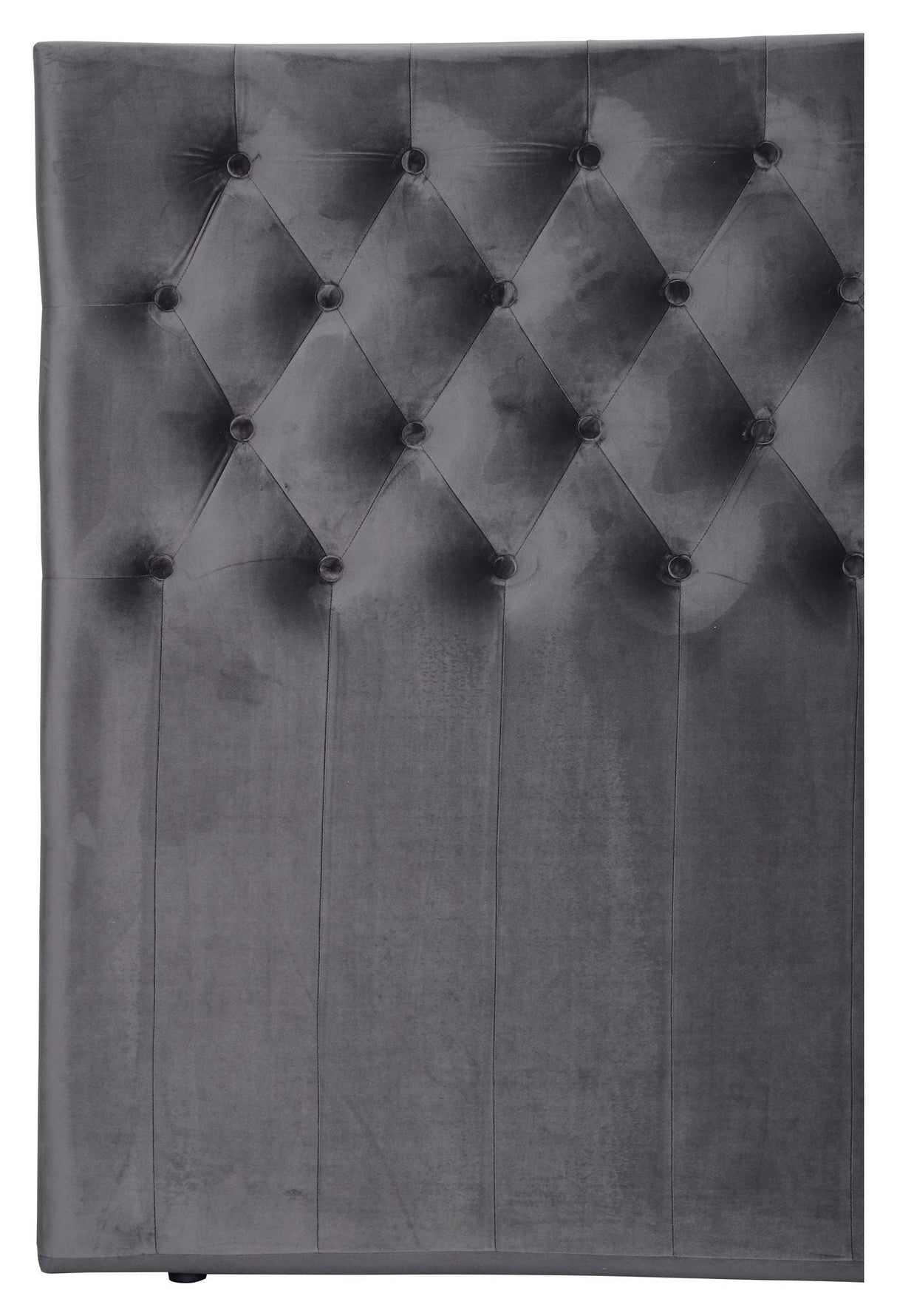 Furuvik headboard, Dark gray velvet, B:160