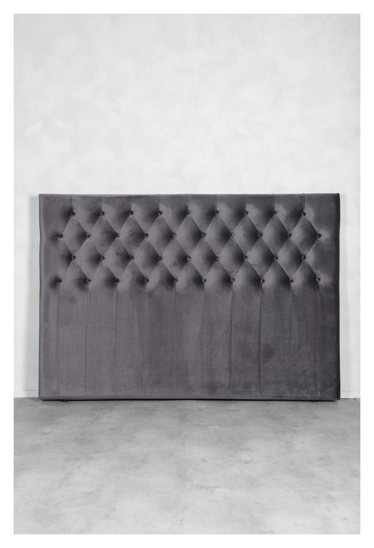 Furuvik headboard, Dark gray velvet, B:160