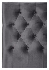 Furuvik headboard, Dark gray velvet, B:160