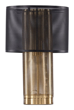 Gap Table Lamp, Iron, Black/Gold metal