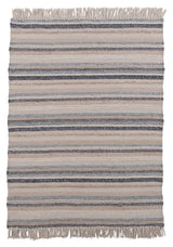 Gudha wool mix blanket, 200x300, Beige/blue