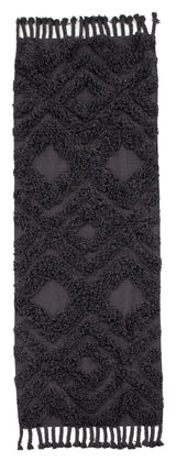 Hilma Cotton Runner, 200x70 - Dark Gray